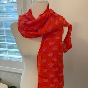 Stella and Dot Union Square Hot Pink Elephant Scarf